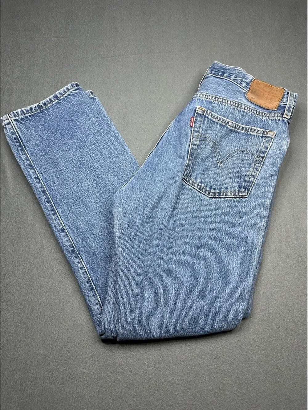 Levi's Premium 501 Jeans Men's 30 x 30 Blue Light Wash Button Fly Straight